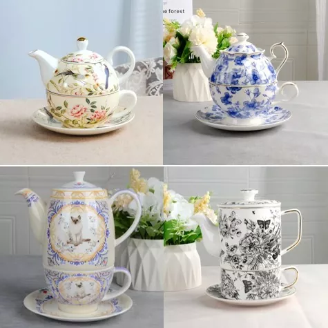 Enchanted Porcelain Cup Set med tekanna