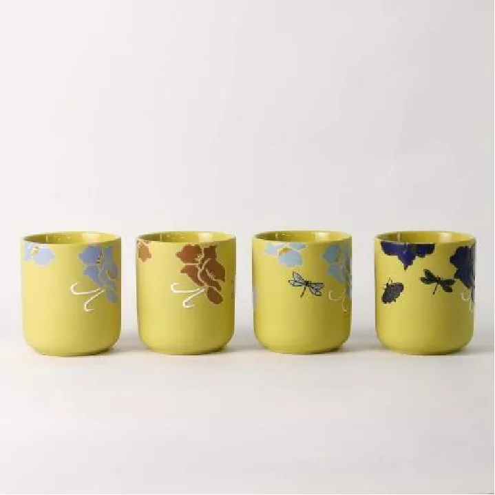 Blommig Whisper Handmålad konstljusstake Blommig Whisper Handmålad konstljusstake