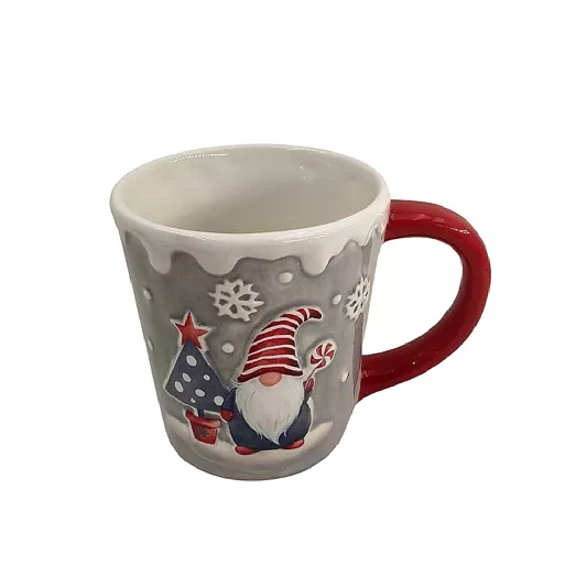Rolig julälvkeramisk mugg