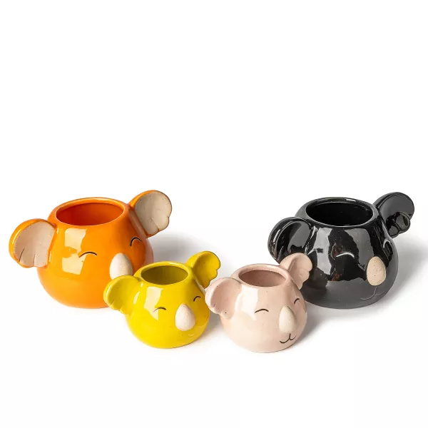 Koalaformade keramiska ljusstakar