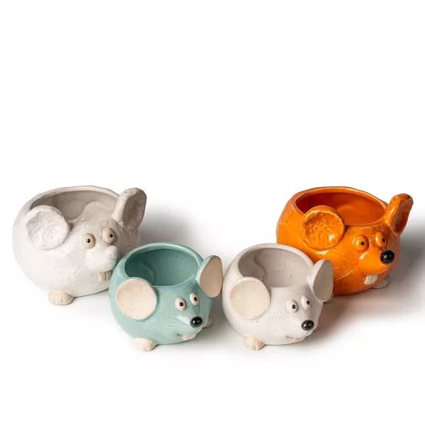 Musformade keramiska ljusstakar Musformade keramiska ljusstakar